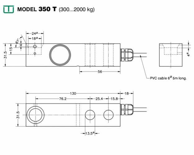 Тензодатчик Utilcell 350T 1T