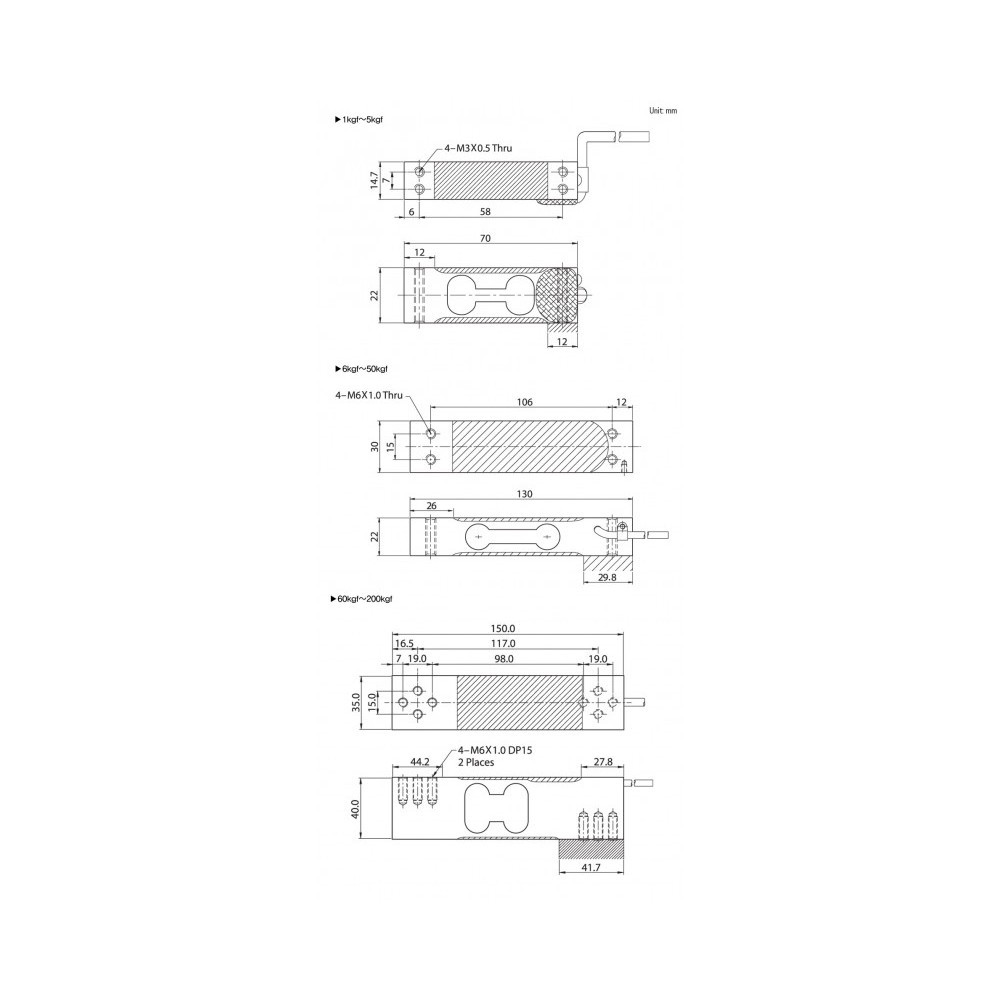 Тензодатчик CAS BCL 6KG