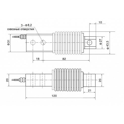 Тензодатчик Sierra SBM11 100KG