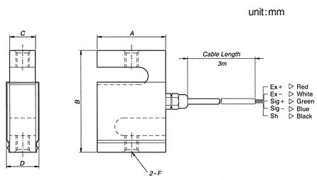 Тензодатчик CAS SB 75KG