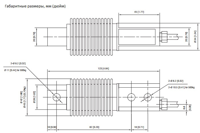 Тензодатчик Mettler Toledo MTB C3 500KG