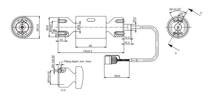 Тензодатчик HBM PW27A 20KG