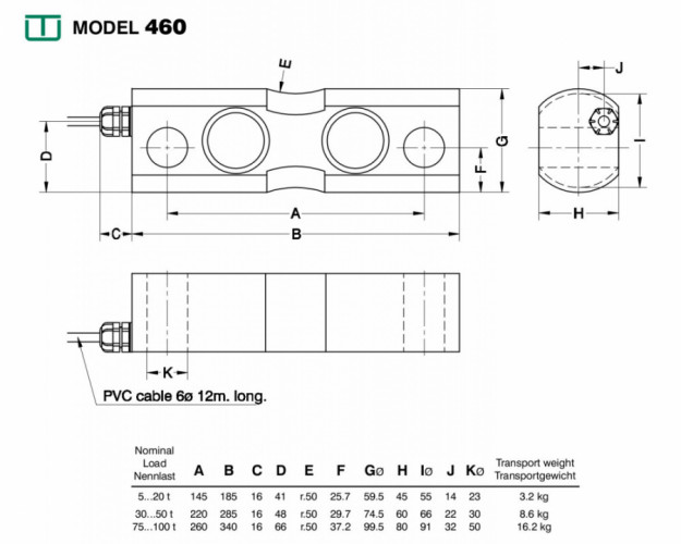 Тензодатчик Utilcell 460 Atex 30T